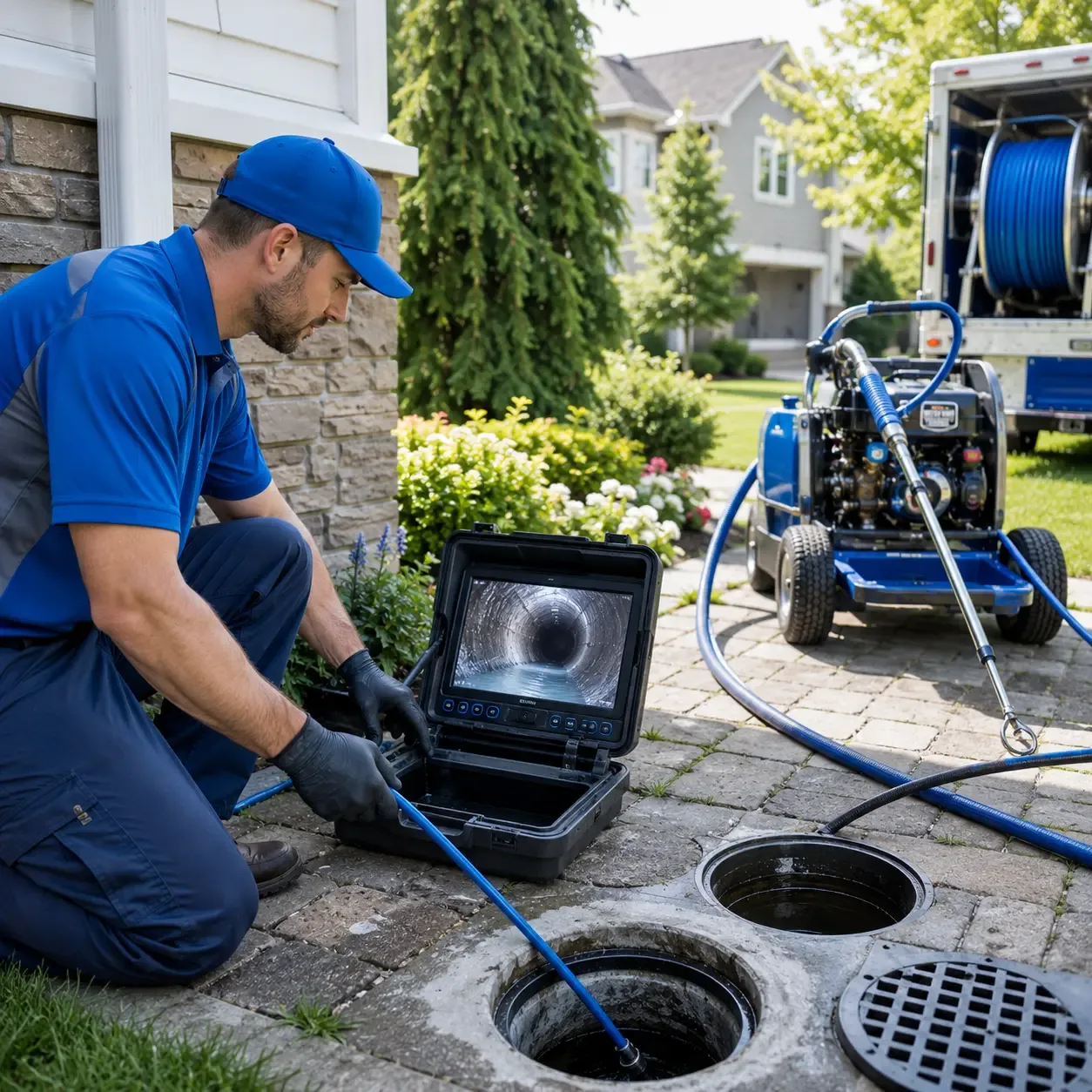 Outdoor drain cleaning professionals serving Exline, IA